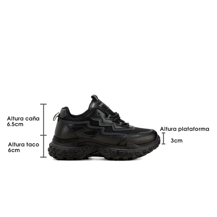 weide ZAPATILLAS PLATAFORMA MUJER NEGRO WEIDE SL02 Oferta exclusiva