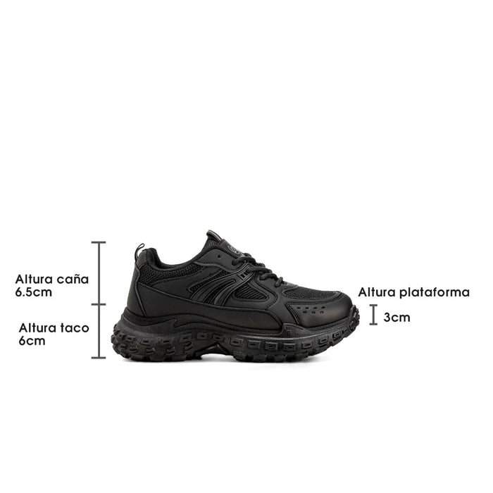 weide ZAPATILLAS PLATAFORMA MUJER NEGRO WEIDE SL03 Última moda