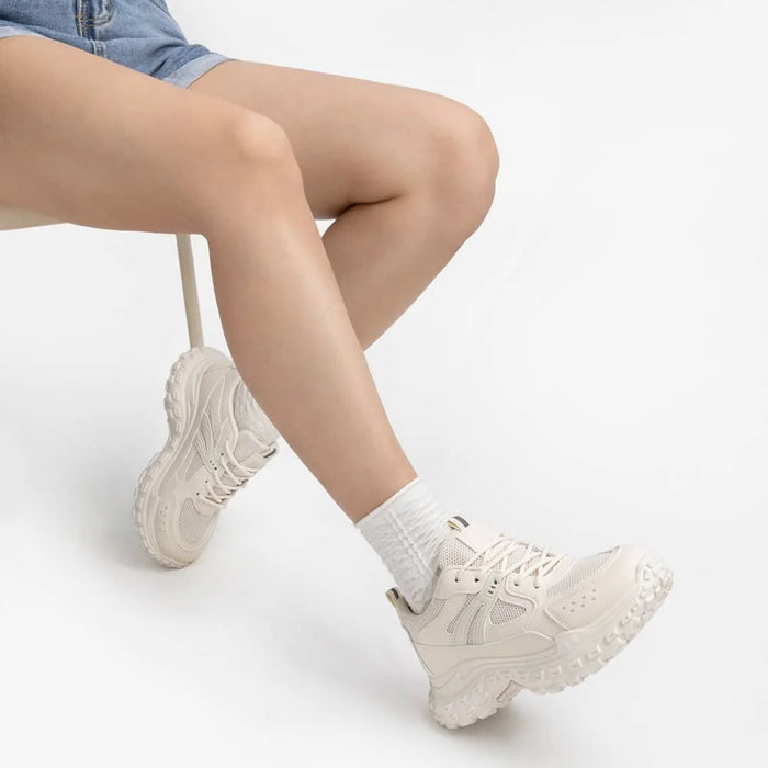 weide ZAPATILLAS PLATAFORMA MUJER BEIGE WEIDE SL03 Descuento por venta flash
