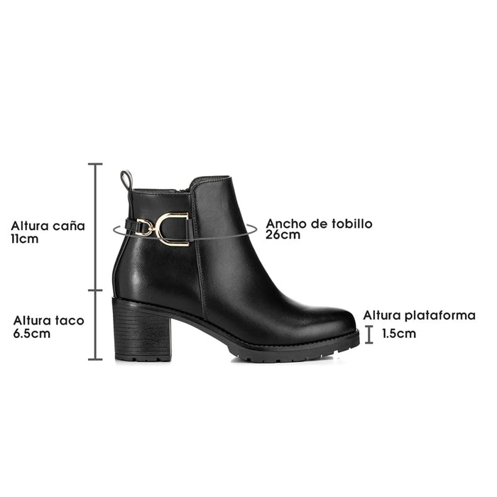weide BOTINES TACO MUJER NEGRO WEIDE QBM05 Grandes ahorros