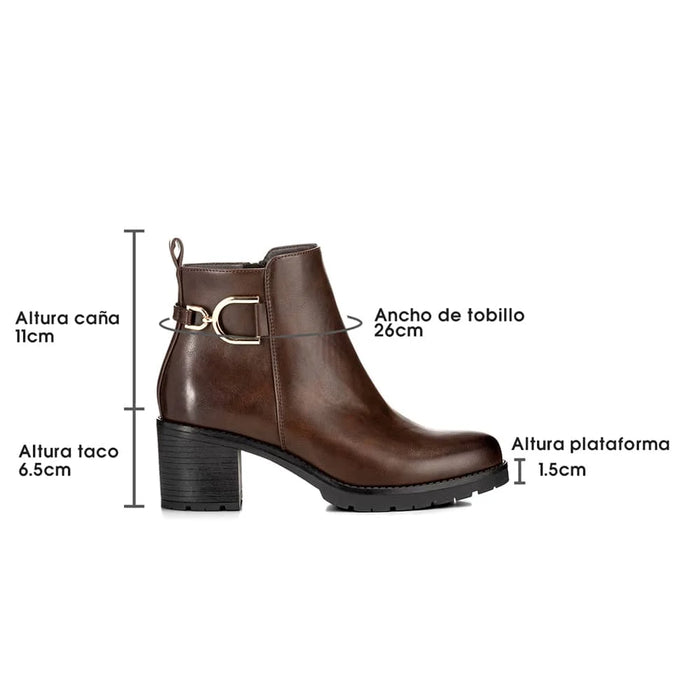 weide BOTINES TACO MUJER MARRON WEIDE QBM05 Rebajas de fin de temporada