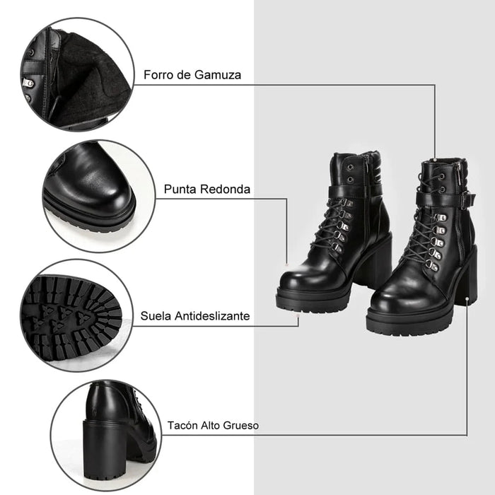 weide BOTINES TACO MUJER NEGRO WEIDE CZY577 Tienda