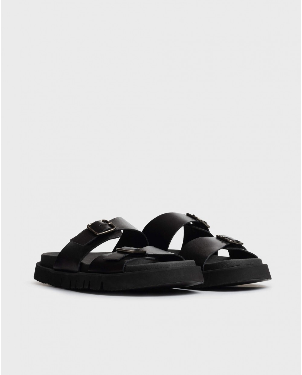 wonders Sandalias BRUNO Negra Ahorra y exporta