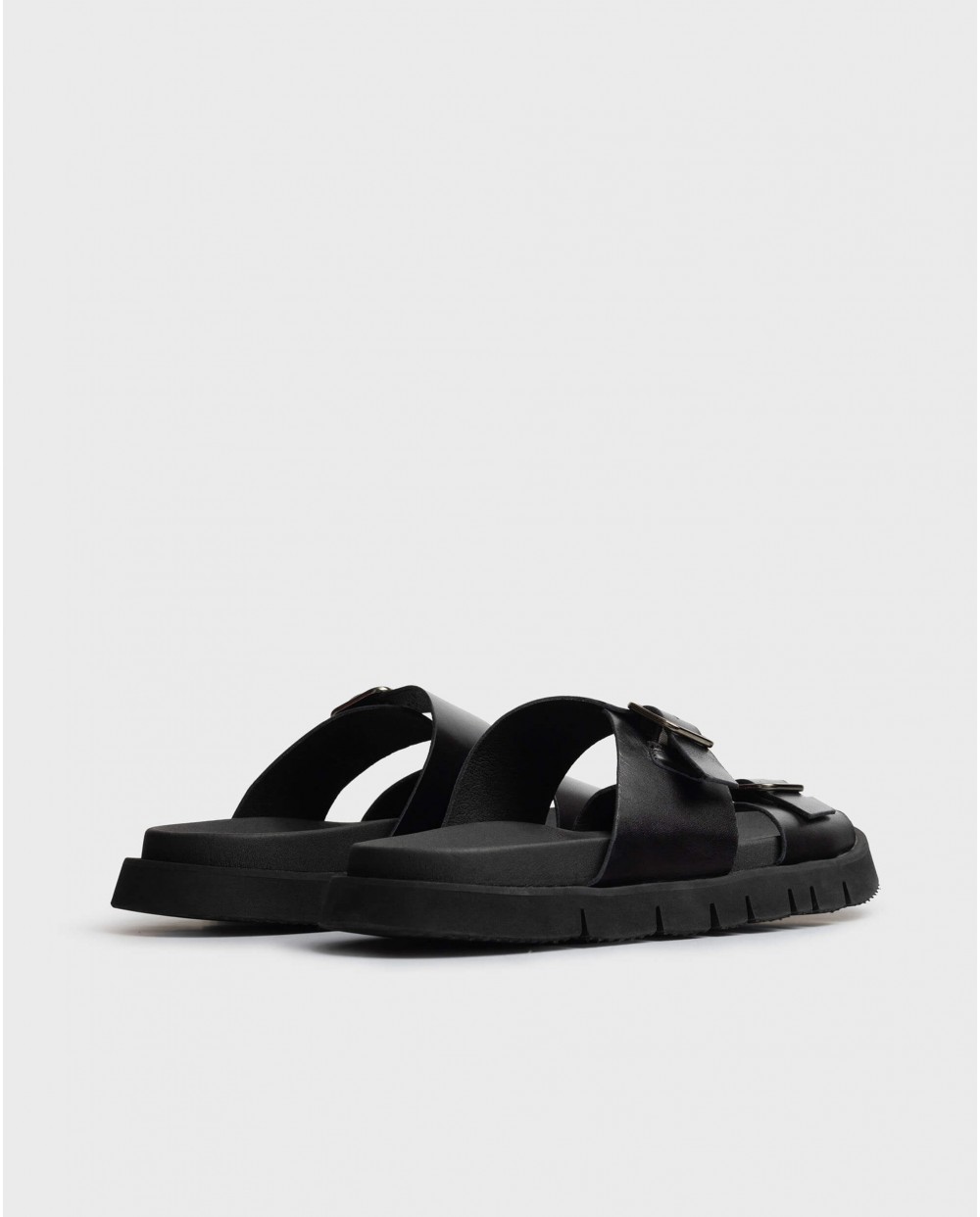 wonders Sandalias BRUNO Negra Ahorra y exporta