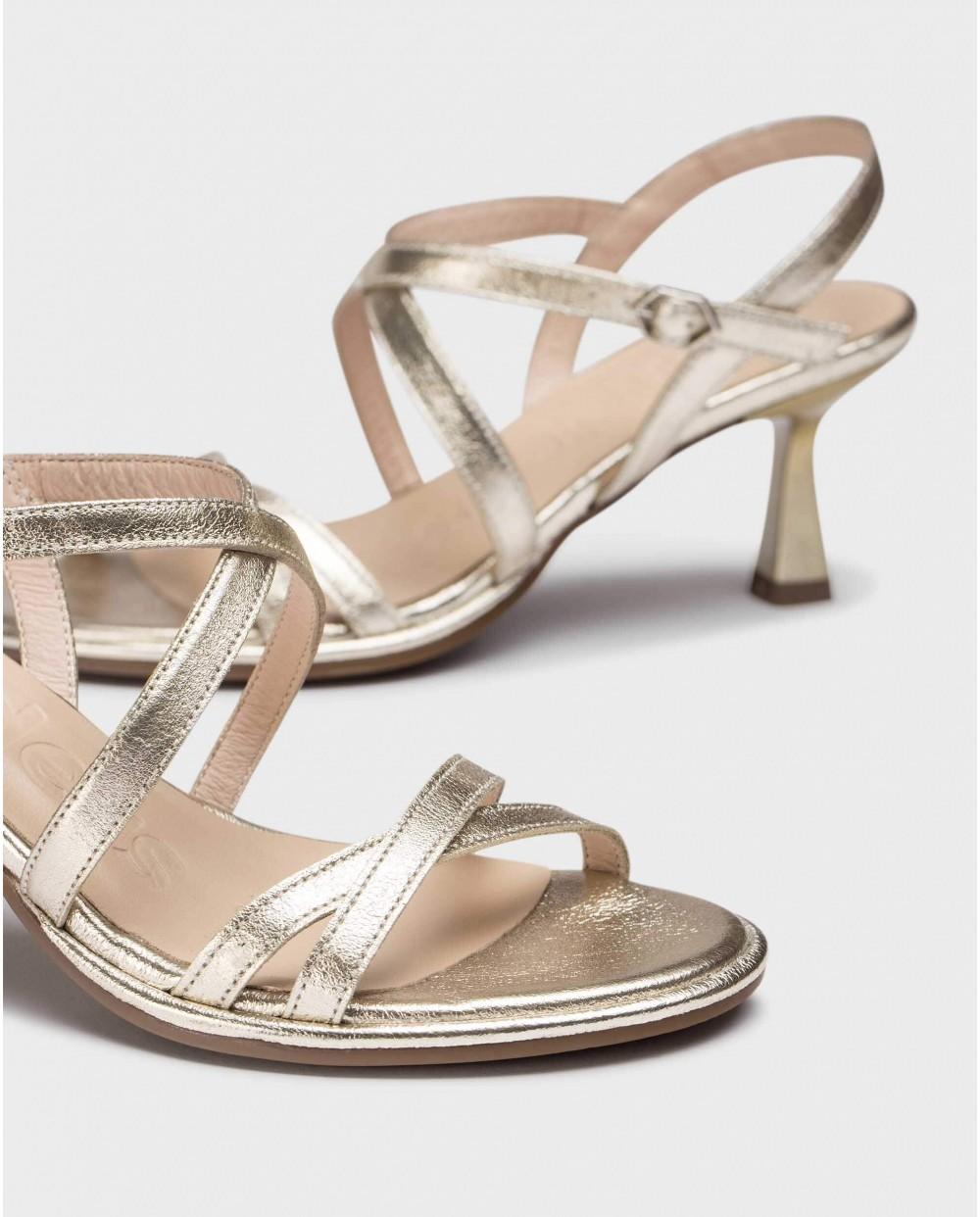 wonders Sandalias KAIA Oro Outlet online