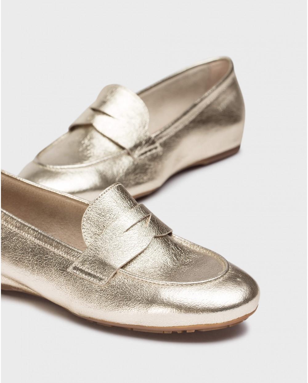 wonders Mocasines ANITA Oro Rebajas