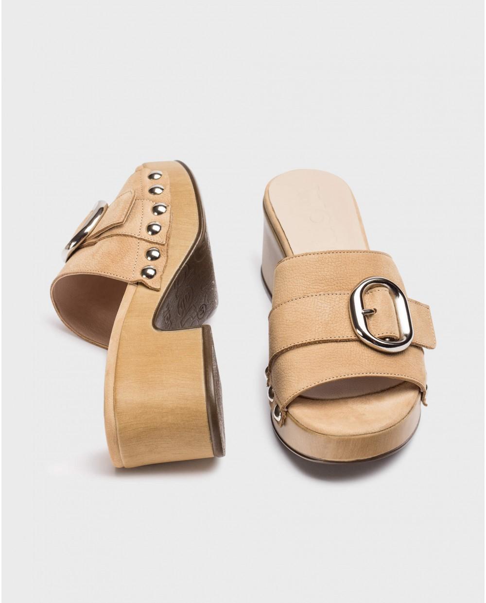 wonders Sandalias BIANCA Marrones Ofertas