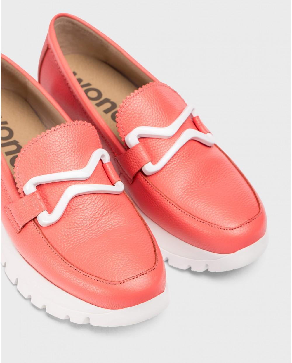 wonders Mocasines AURA Coral Precio de fábrica