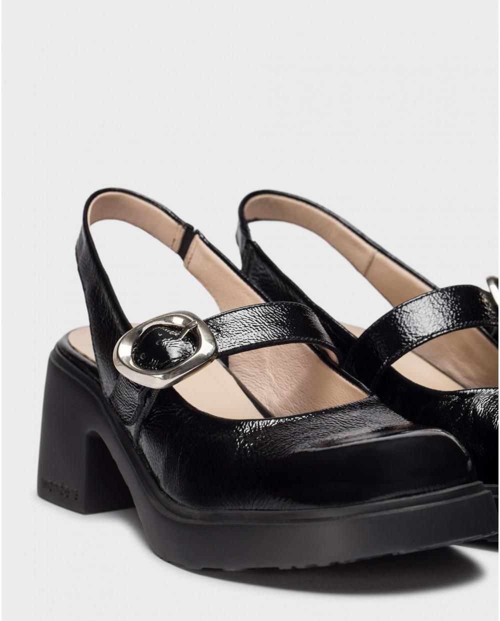 wonders Zapatos destalonados SORA Negros Promoción trimestral