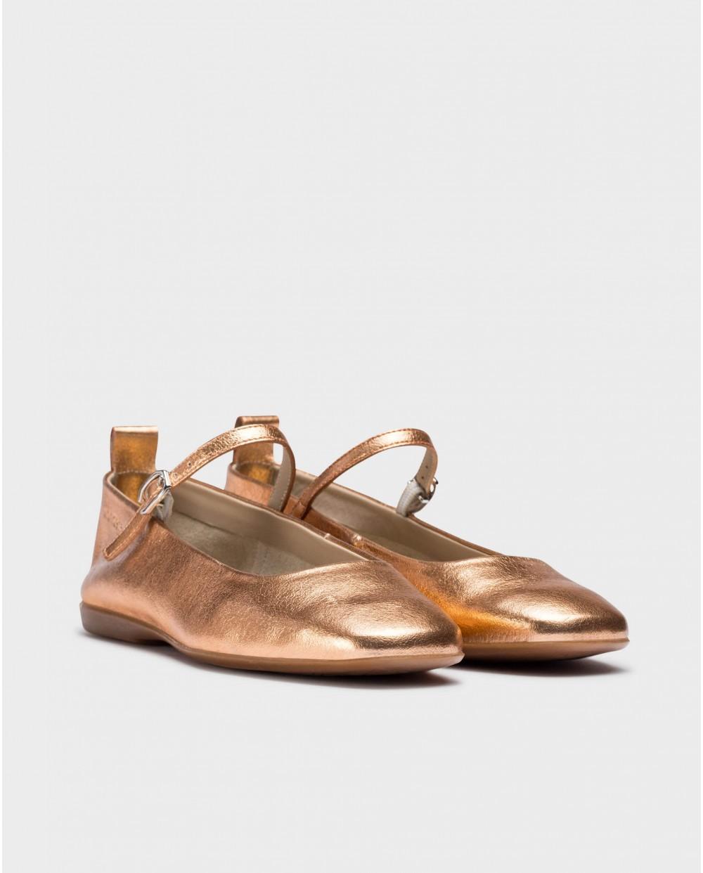 wonders Bailarinas SEUL Oro Rosa Rebajas de fin de temporada