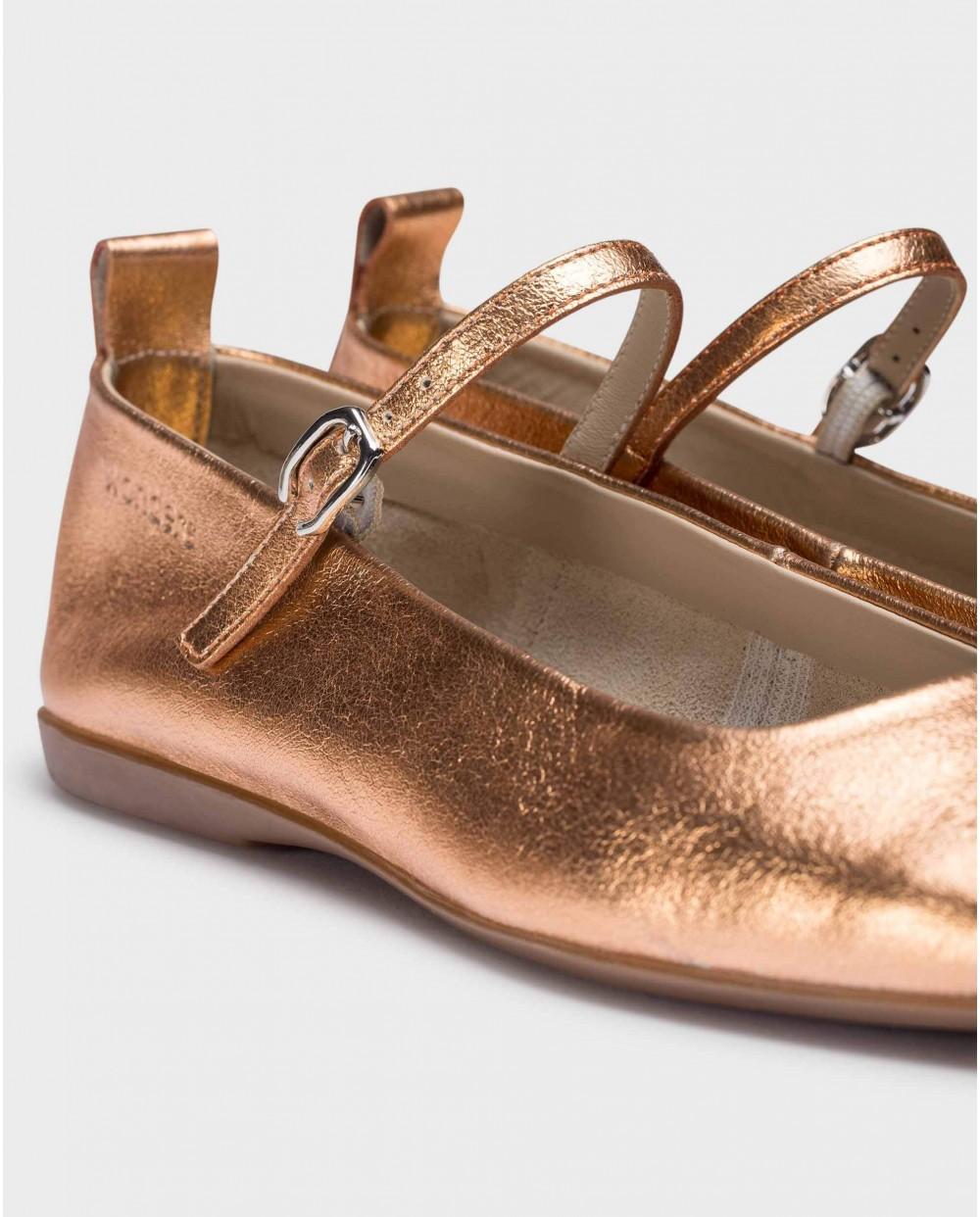 wonders Bailarinas SEUL Oro Rosa Rebajas de fin de temporada