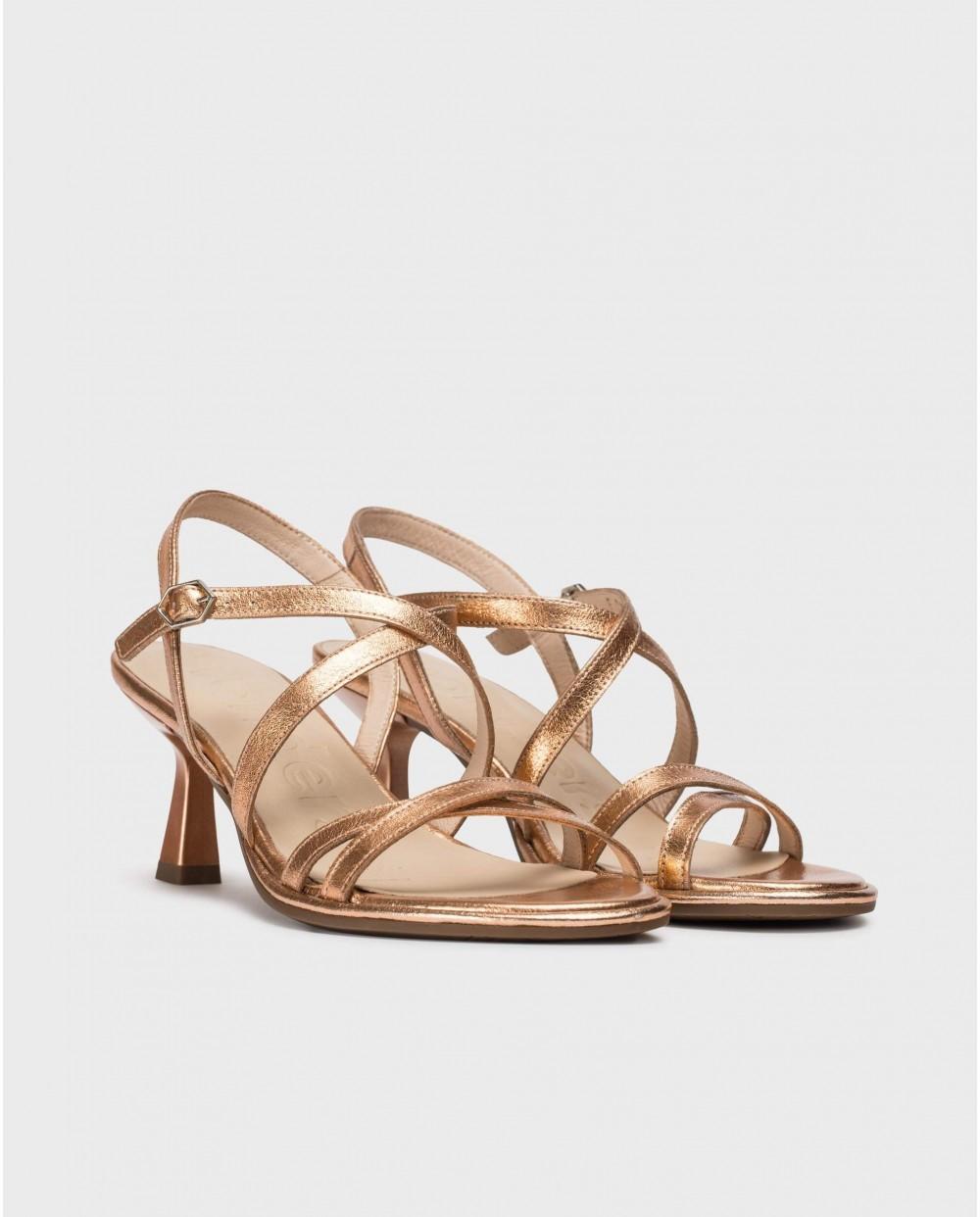 wonders Sandalias KAIA Oro Rosa Precio ultrabajo