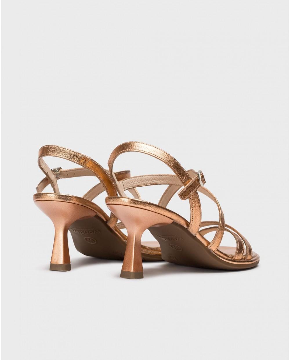 wonders Sandalias KAIA Oro Rosa Precio ultrabajo