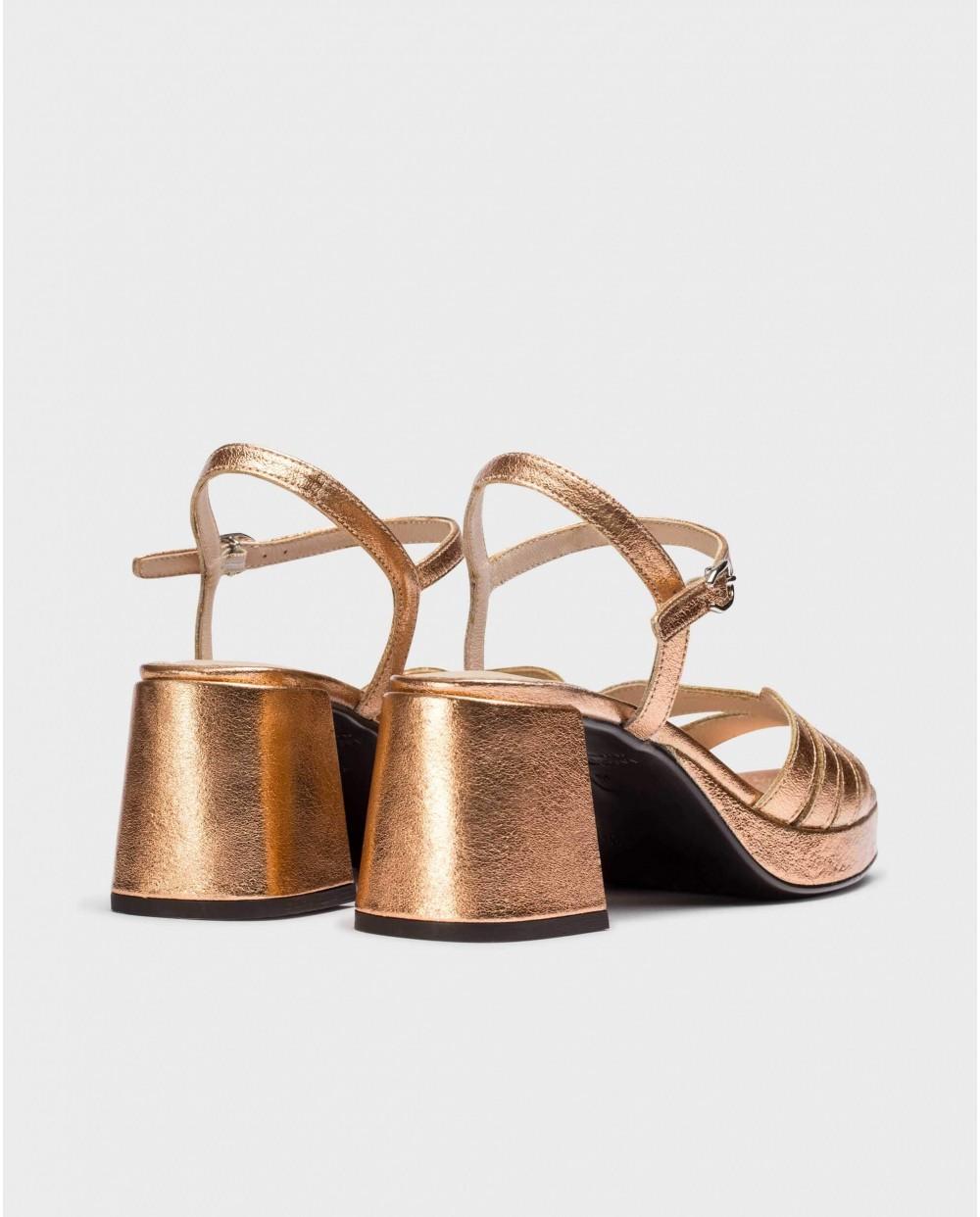 wonders Sandalias DANNA Oro Rosa Devoluciones gratuitas