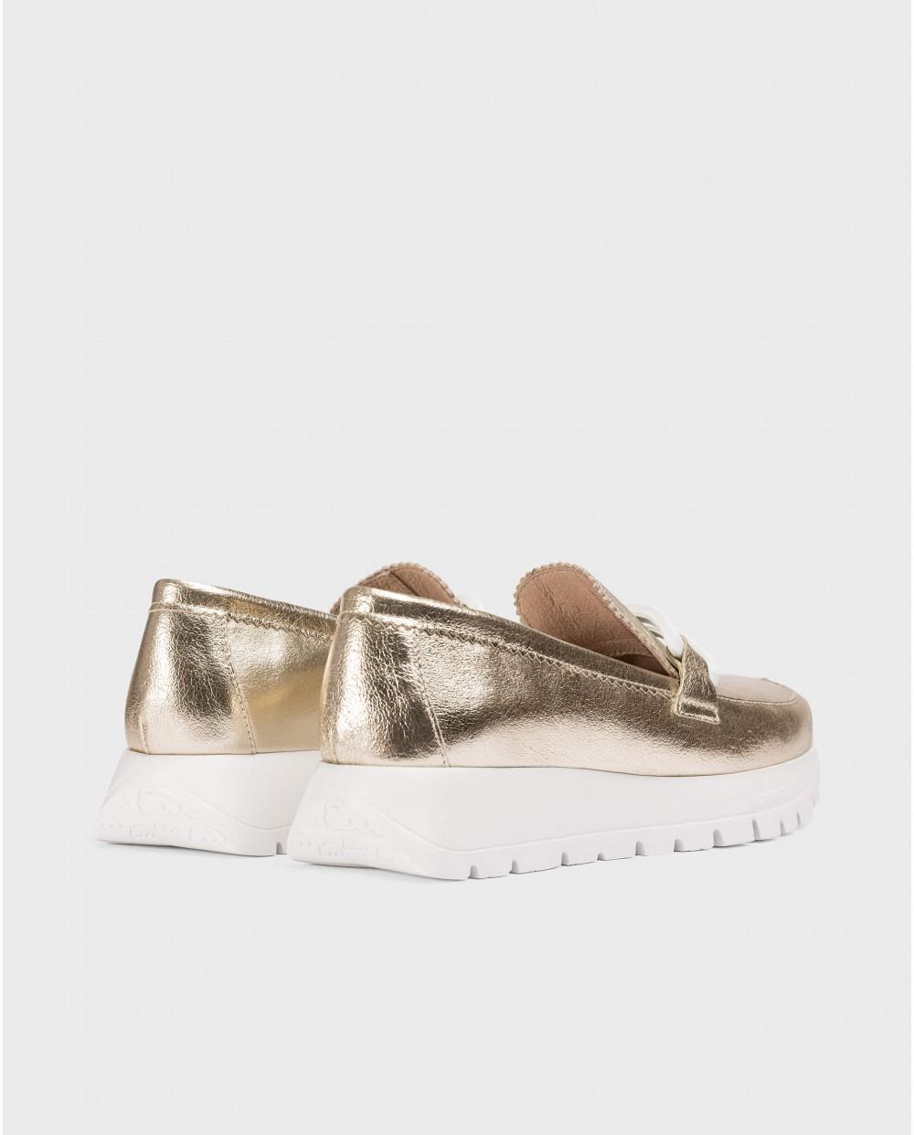 wonders Mocasines AURA Oro Tienda