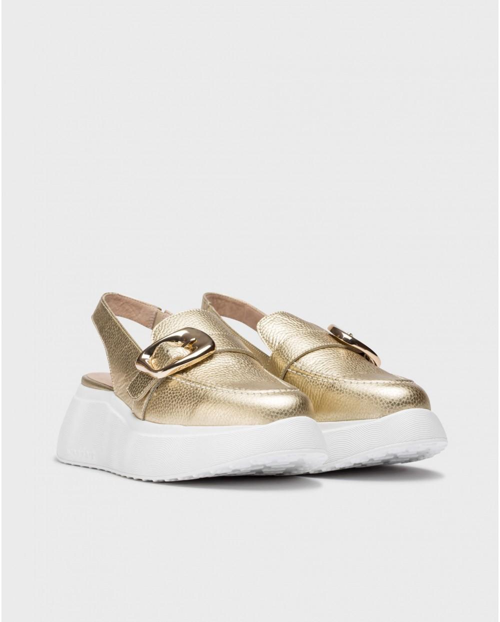 wonders Zapatos Destalonados ACALIA Oro Liquidación