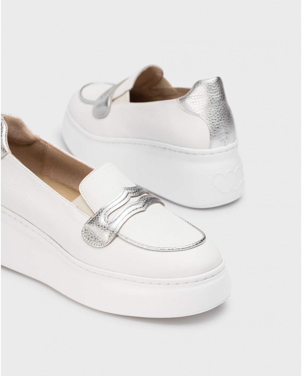 wonders Mocasines BACÁN Blancos Oferta especial