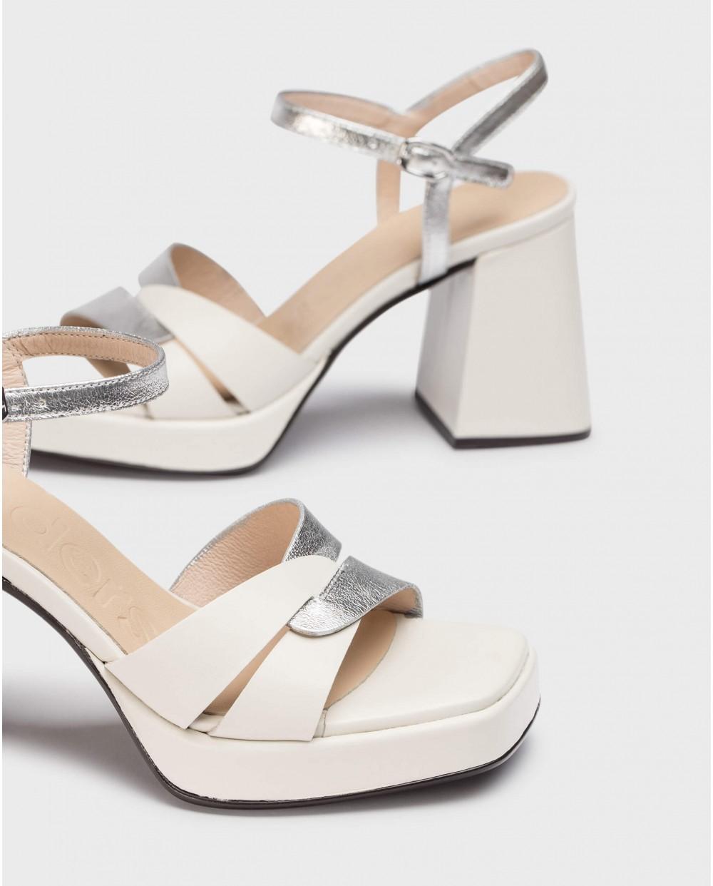 wonders Sandalias VERA Blancas Precio de fábrica