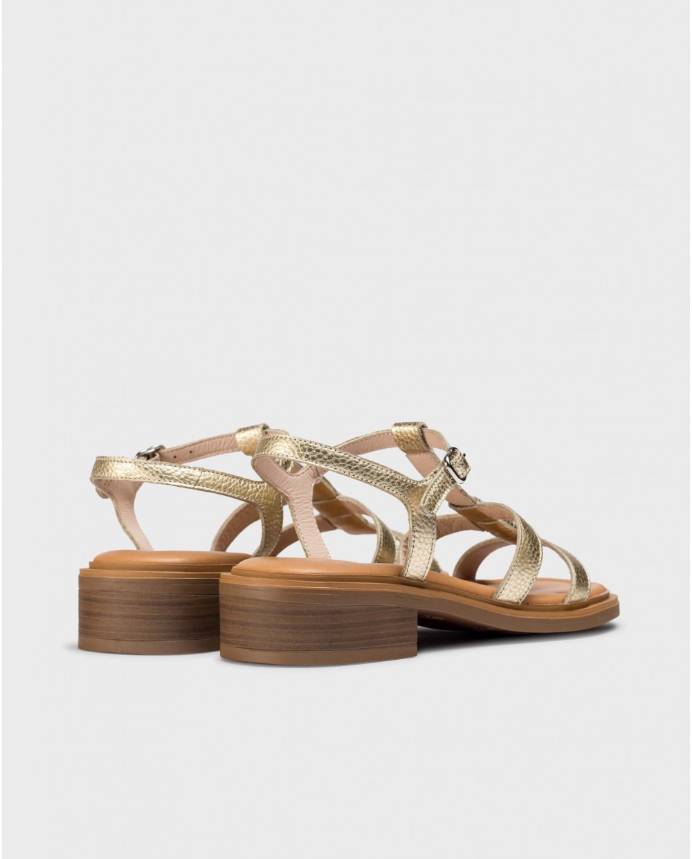 wonders Sandalias JANET Oro Superdescuento