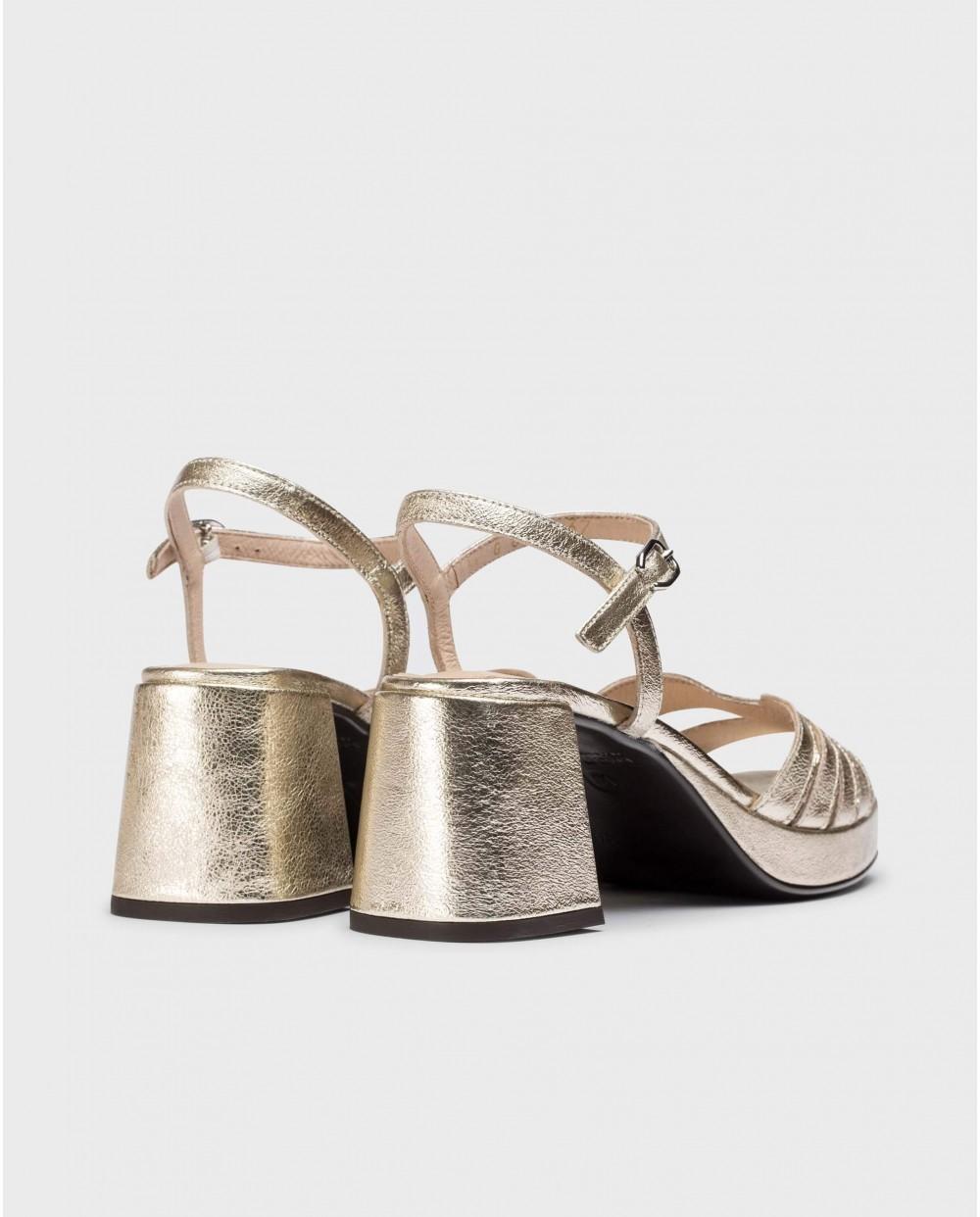 wonders Sandalias DANNA Oro Grandes descuentos