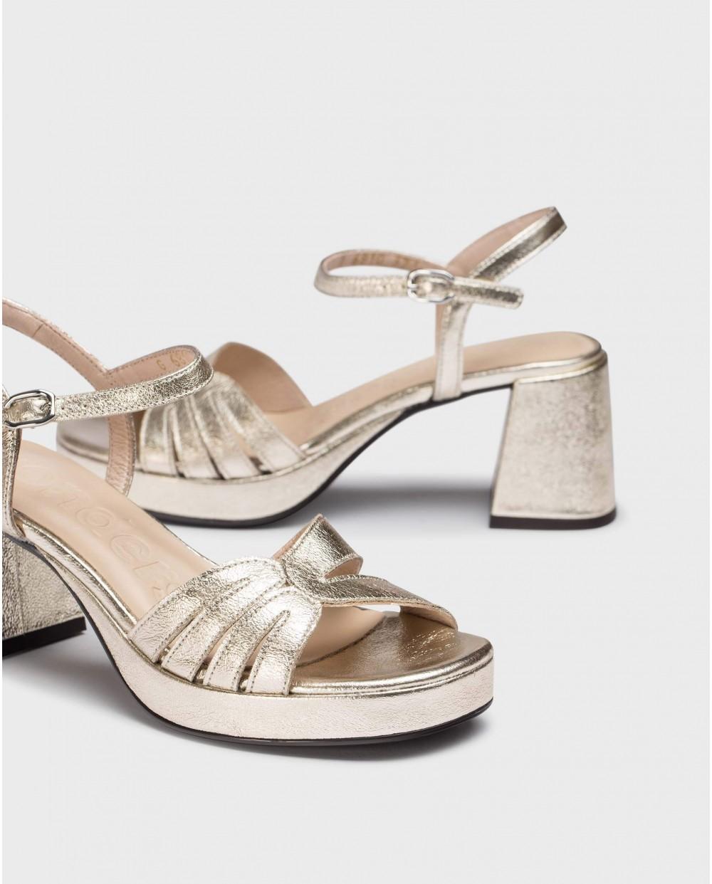 wonders Sandalias DANNA Oro Grandes descuentos