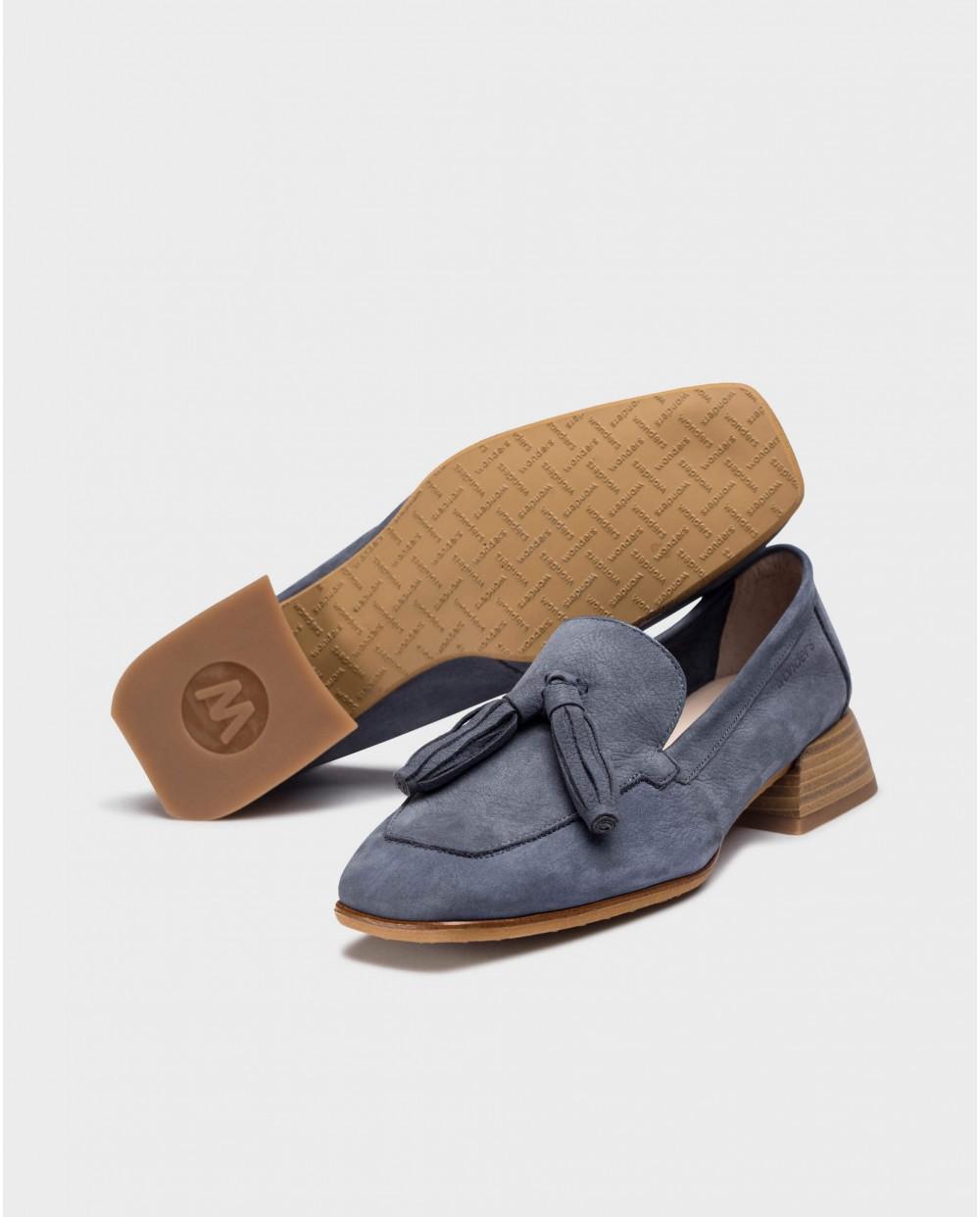 wonders Mocasines ZERA Azules Precios de Black Friday