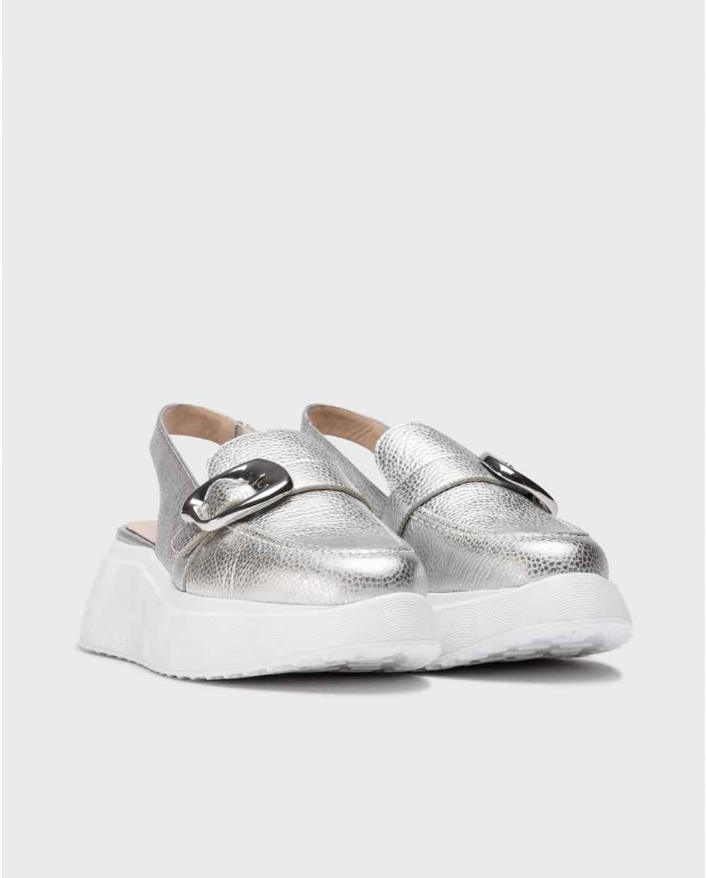 wonders Zapatos Destalonados ACALIA Plata Descuento por venta flash