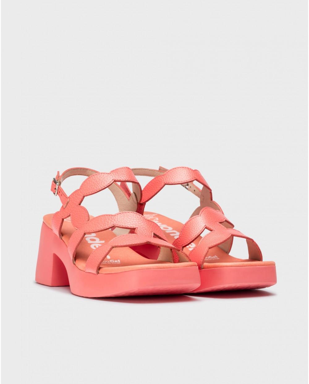 wonders Sandalias HURA Coral Rebajas de fin de temporada