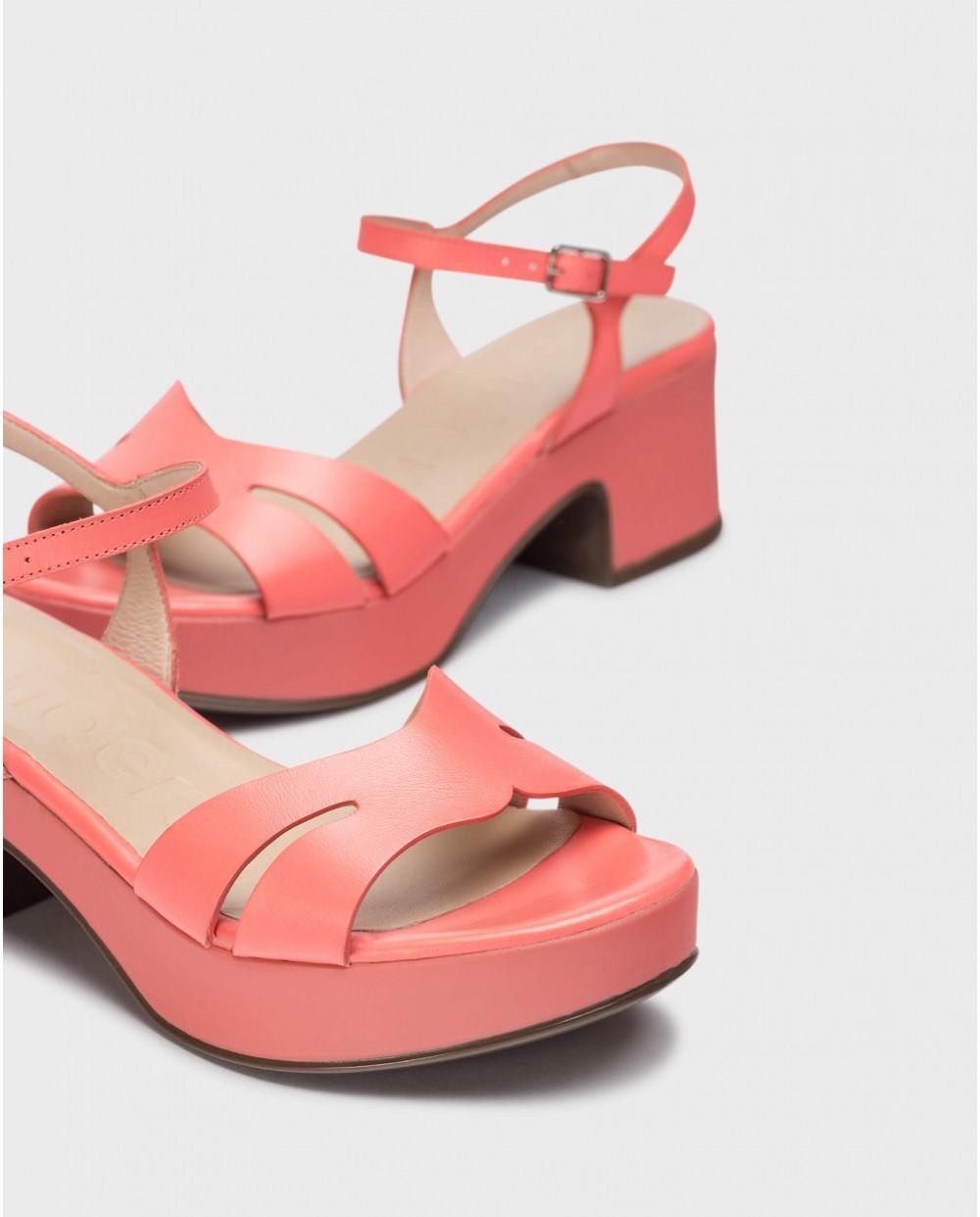 wonders Sandalias ELARA Coral Precio ultrabajo