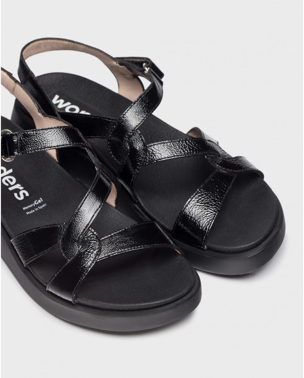 wonders Sandalias CORDELIA Negras Rebajas