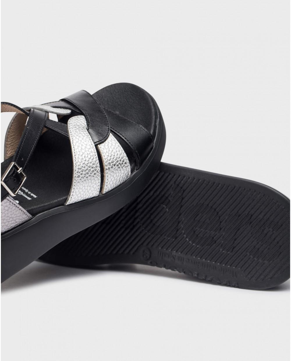 wonders Sandalias PATERNA Negras Ofertas