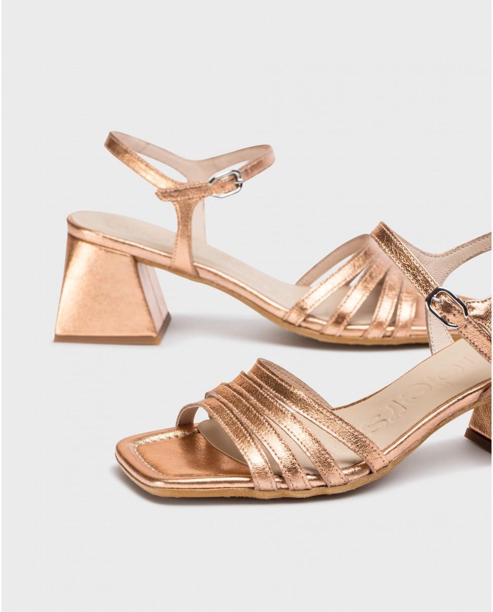 wonders Sandalias MARCIA Oro Rosa Rebajas online