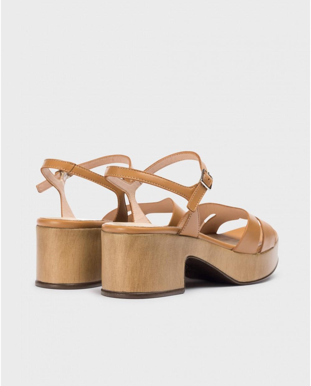 wonders Sandalias ELARA Marrones Oferta especial