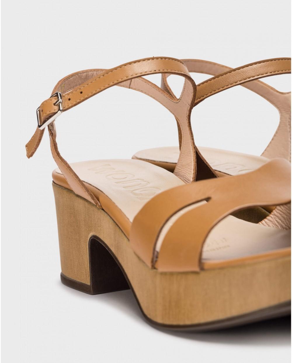 wonders Sandalias ELARA Marrones Oferta especial