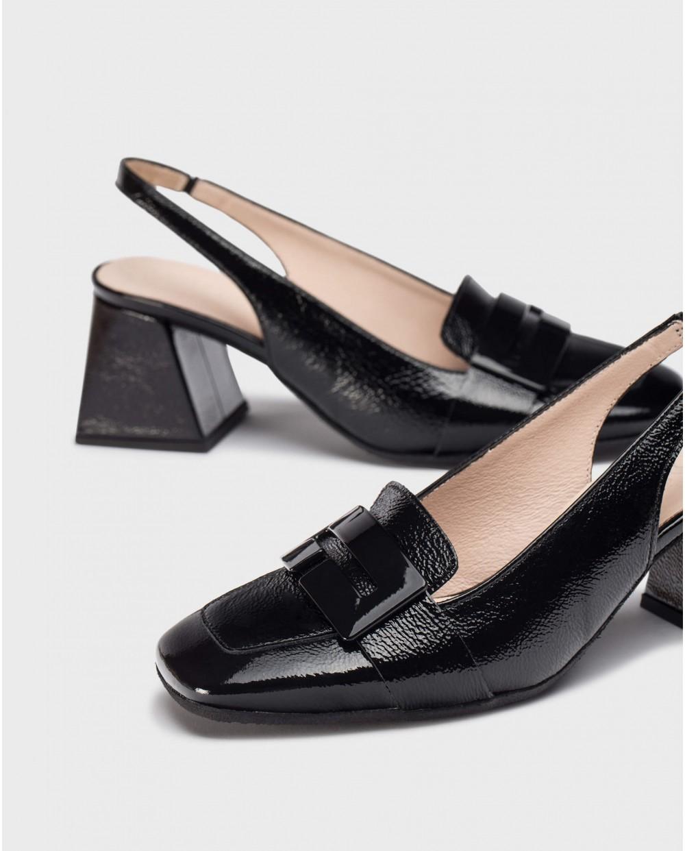 wonders Zapatos destalonados REBECA Negros COMPRAR AHORA