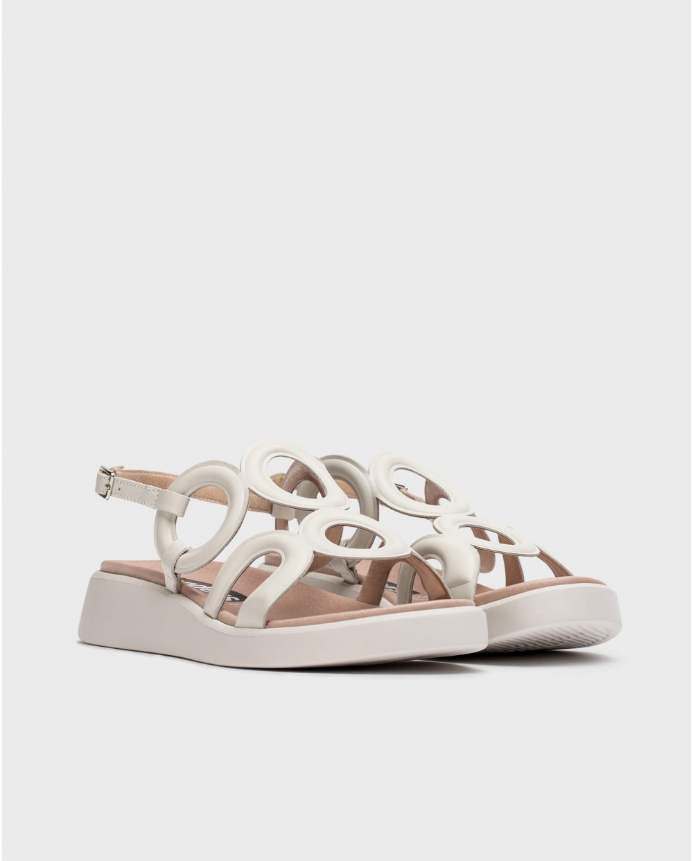 wonders Sandalias TOLEDO Blancas Grandes descuentos