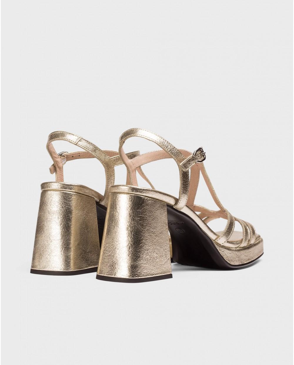 wonders Sandalias ISIS Oro Grandes ahorros