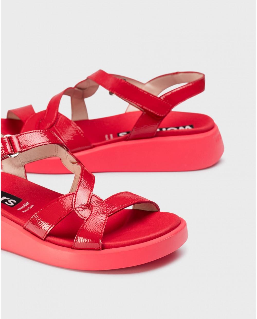 wonders Sandalias CORDELIA Rojas Outlet