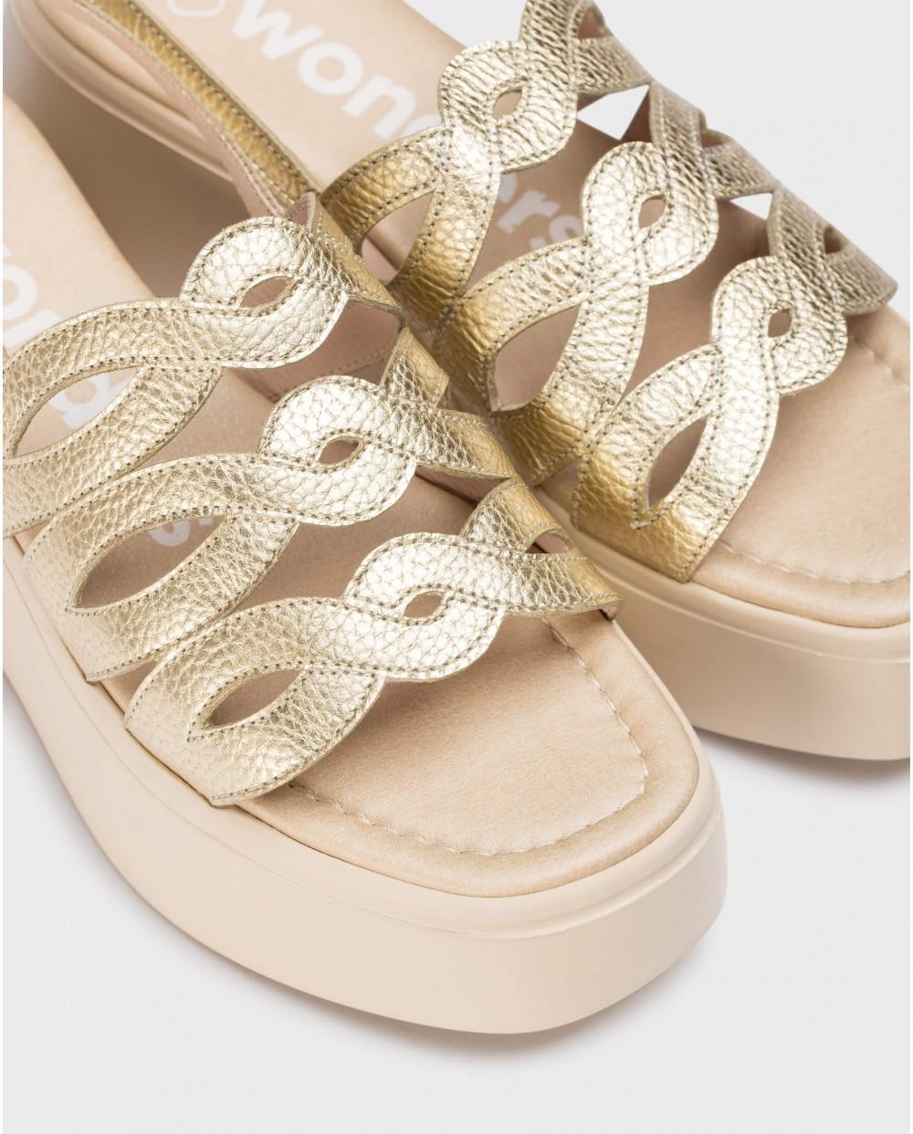 wonders Sandalias CELESTE Oro Los más vendidos