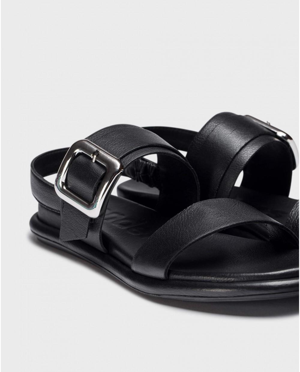 wonders Sandalias HERA Negras Mejor oferta