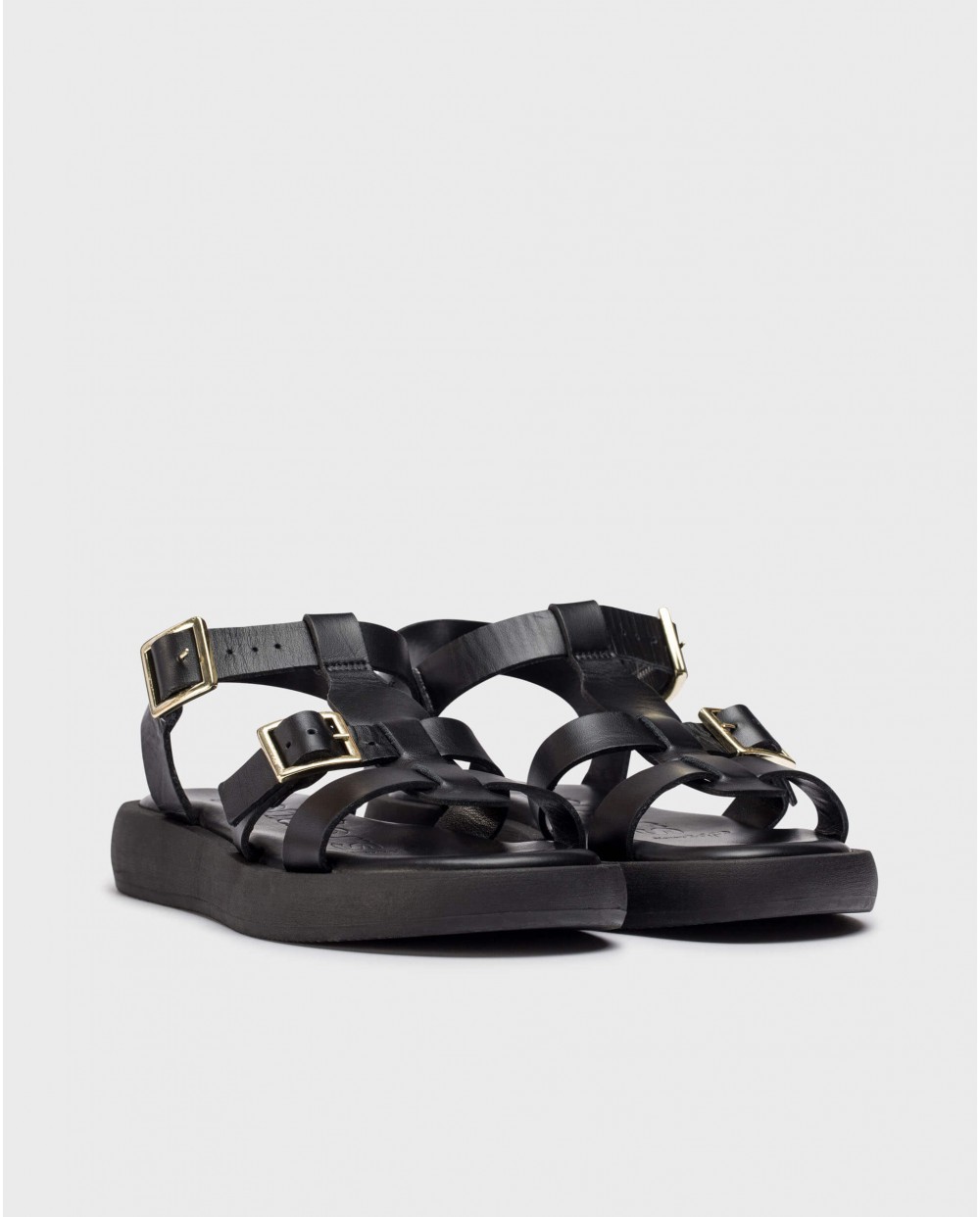 wonders Sandalias LUZ Negras Rebajas top