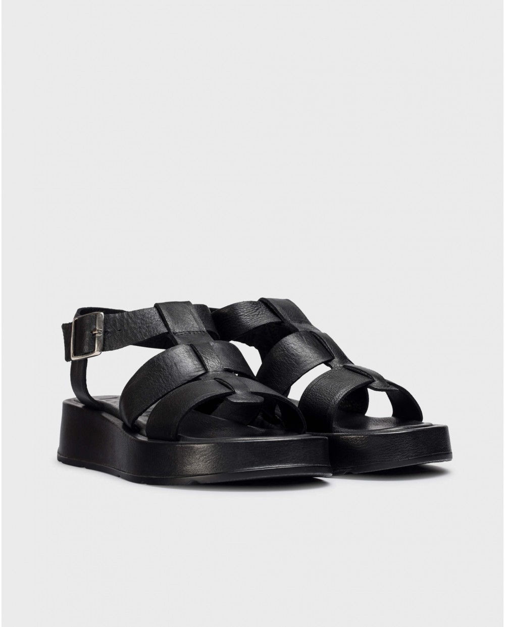 wonders Sandalias ZAHARA Negras Envío gratis