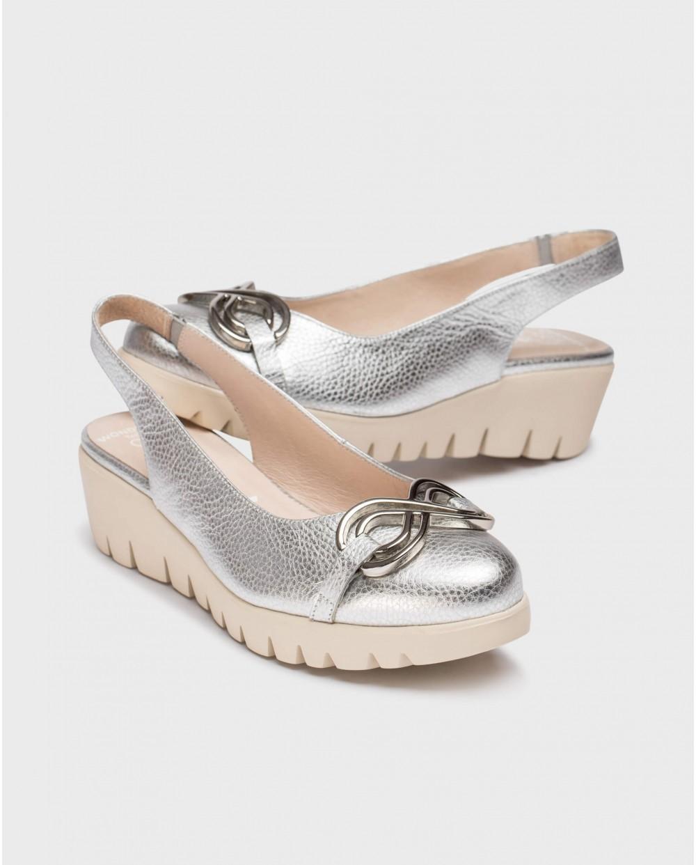 wonders Zapatos destalonados GALE Plata Envío gratis