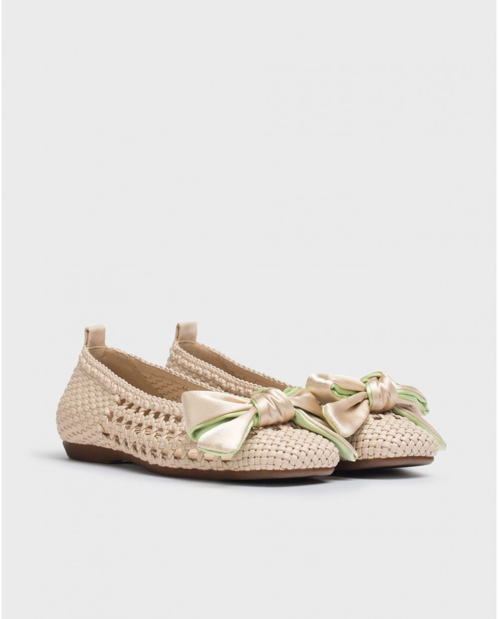 wonders Bailarina BOW Beige Grandes descuentos