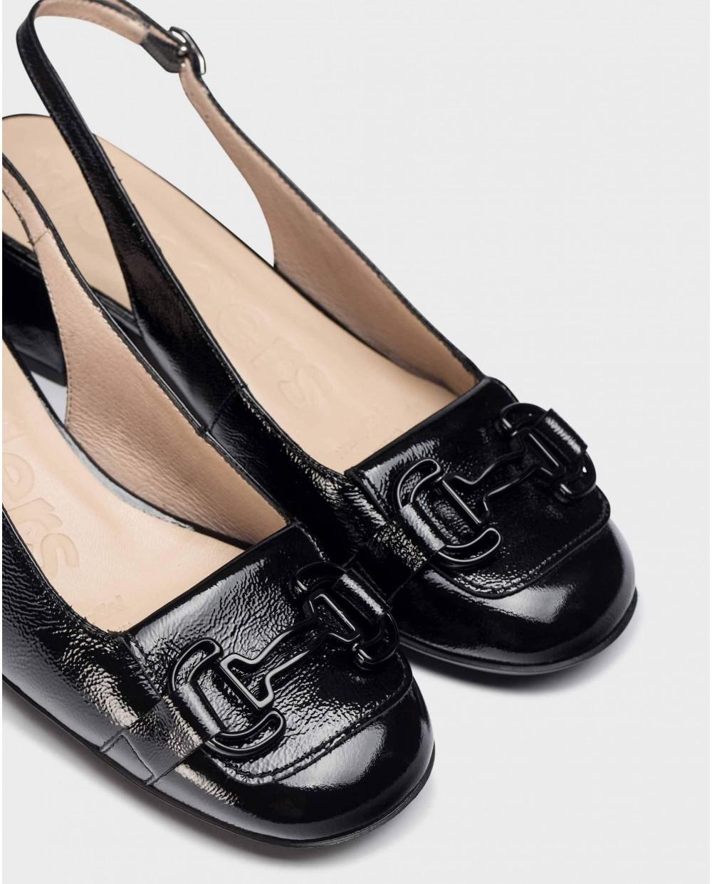 wonders Zapatos CHARO Negros Envío internacional gratuito