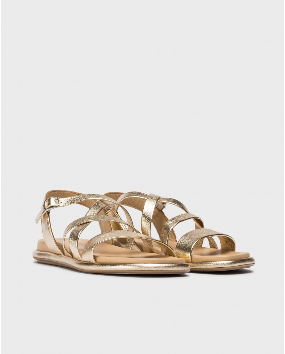 wonders Sandalias IZORA Oro Precios de Black Friday