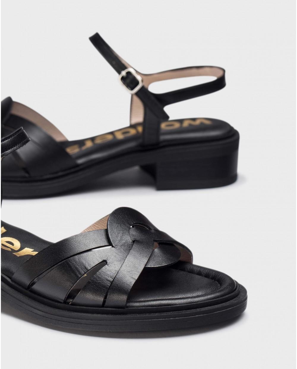 wonders Sandalias GIOVANNA Negras Última moda