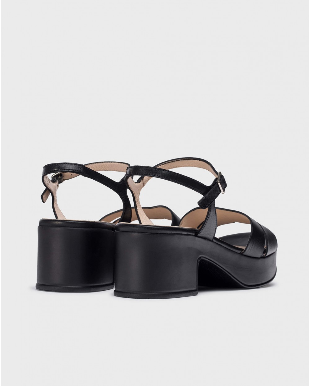 wonders Sandalias ELARA Negras Descuento por venta flash