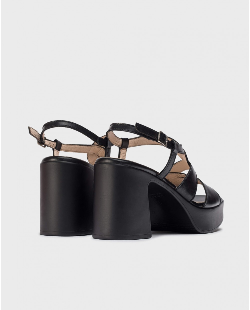 wonders Sandalias INDIRA Negras Ofertas de temporada