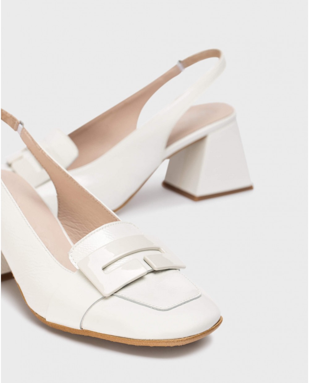 wonders Zapatos destalonados REBECA Blancos Grandes ahorros